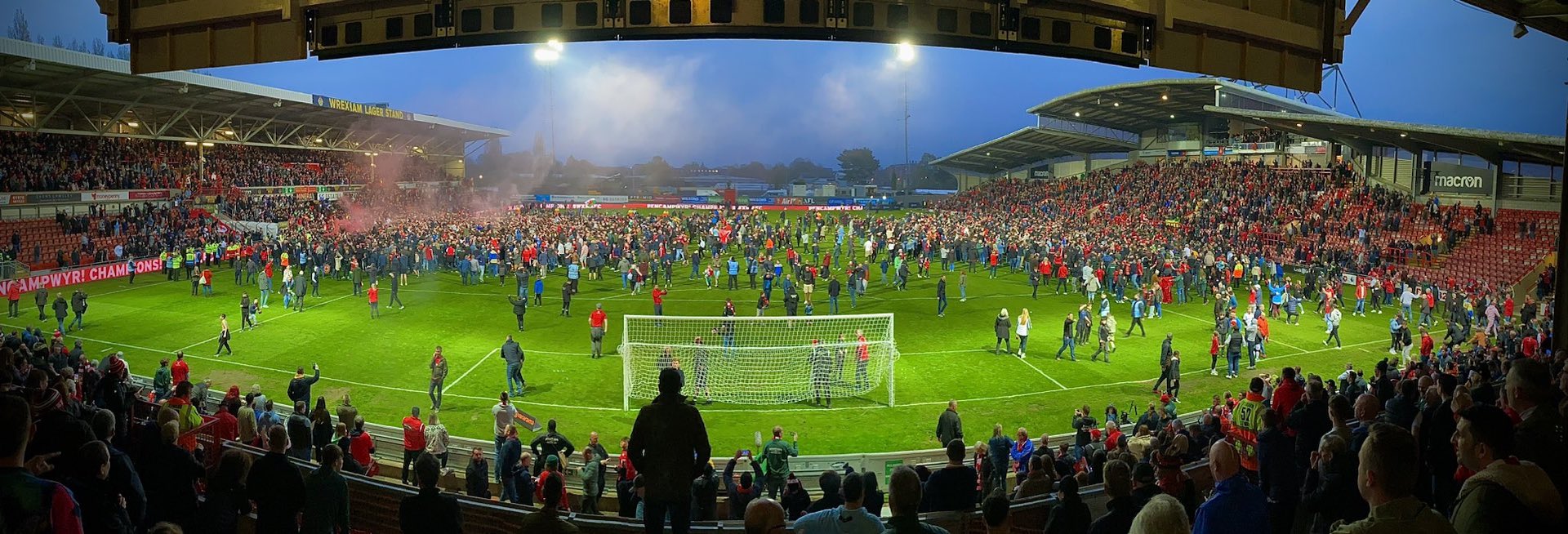 Wrexham promotion at the Racecourse Ground